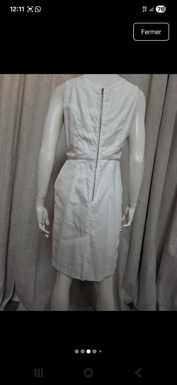 Witte jurk 38 retro snit – photo 2